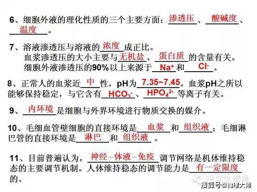 高中生物 復習資料,基礎知識一篇打盡